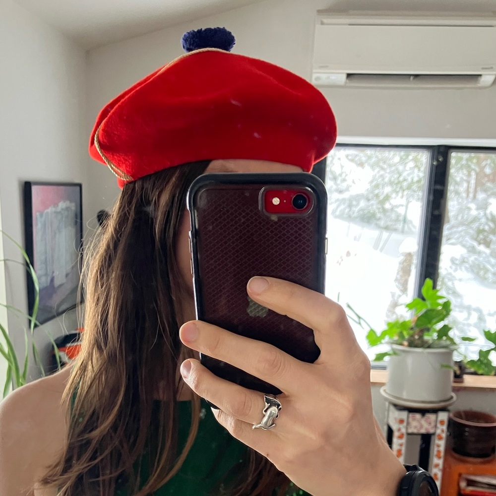 Vintage wool Beret